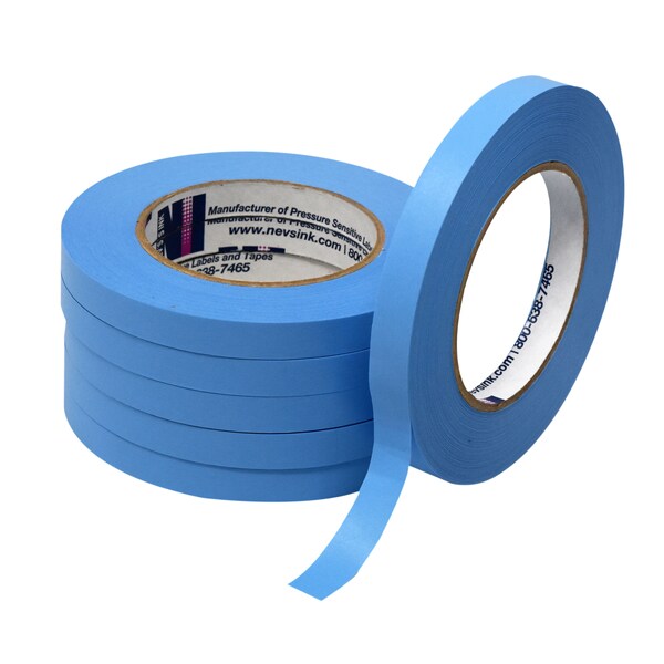 1/2 wide x 60yd Blue Labeling Tape, PK6